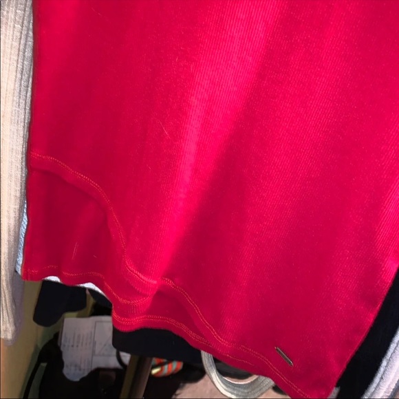 Red Hollister long sleeve top - Picture 2 of 4